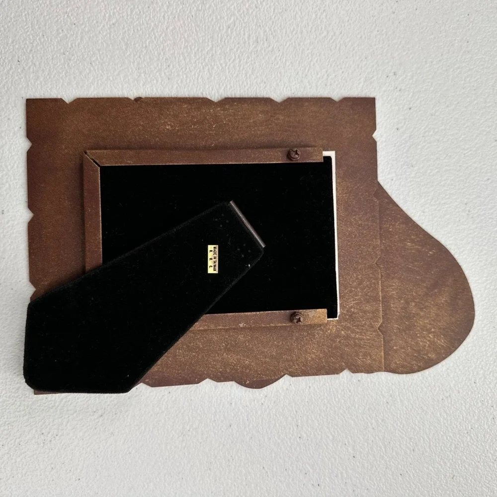 Rustic Cat‎ & Mouse Brown Photo Frame 3.5